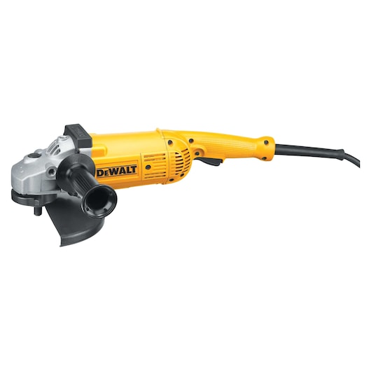 Overhead view of 5.3 HP Angle Grinder