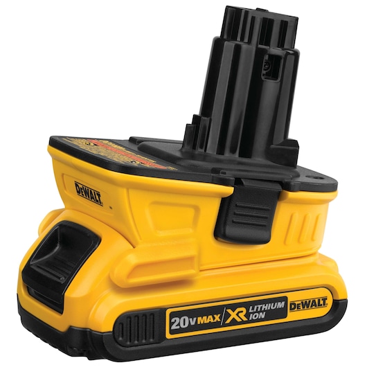 Requires use of 20 Volt MAX charger feature of 18 volt to 20 volt Adapter.