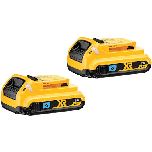 Two 20 Volt Tool Connect 2 AMP hours Batteries with Bluetooth functionality
