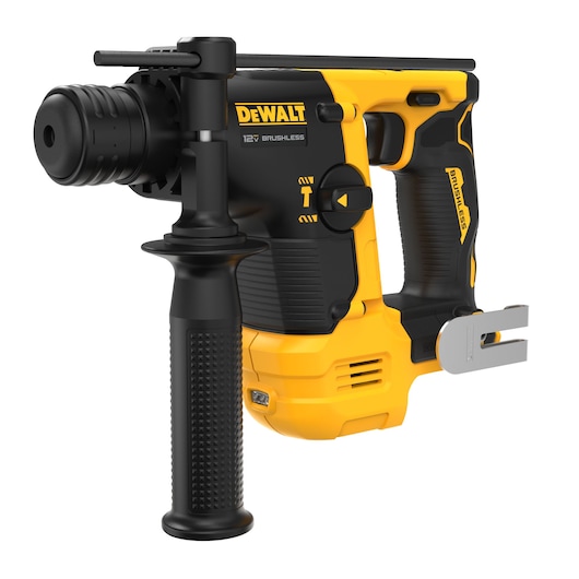 Front angle view of the DEWALT XTREME(™) 12V MAX Brushless Cordless 9/16 in. SDS PLUS Rotary Hammer (Tool Only)
