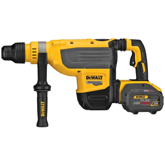 Profile of brushless, cordless SDS MAX  combination rotary hammer