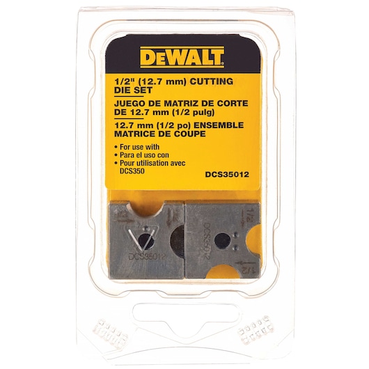 Half inch Replacement Cutting Die set in plastic packaging