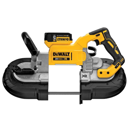 Profile of the XR Brushless Deep Cut Band Saw with battery