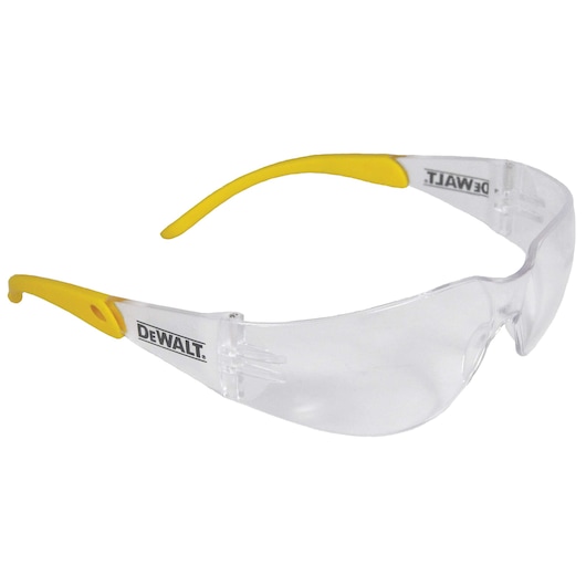 Profile of DEWALT protector safety glasses.