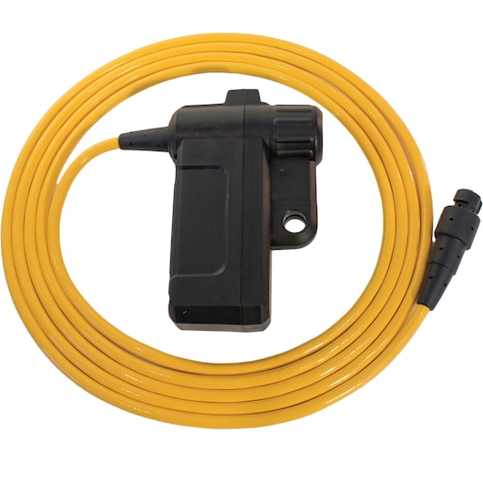 Profile of DEWALT mobilelock bluetooth wireless cable lock.