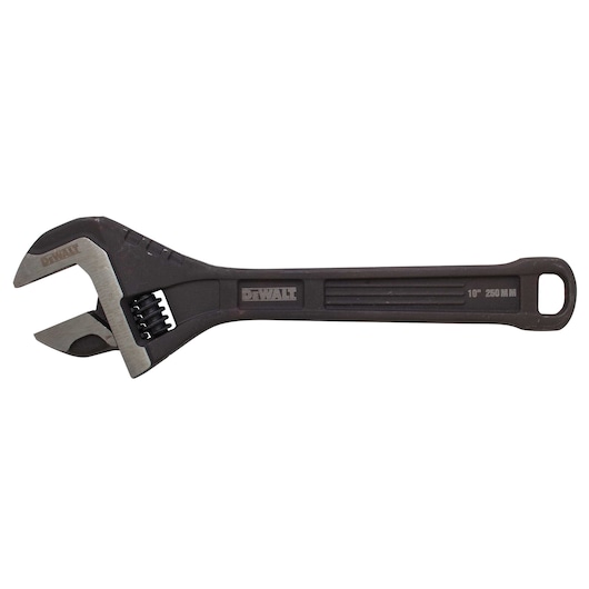 Profile of  10 inch All Steel Adjustable Wrench.
