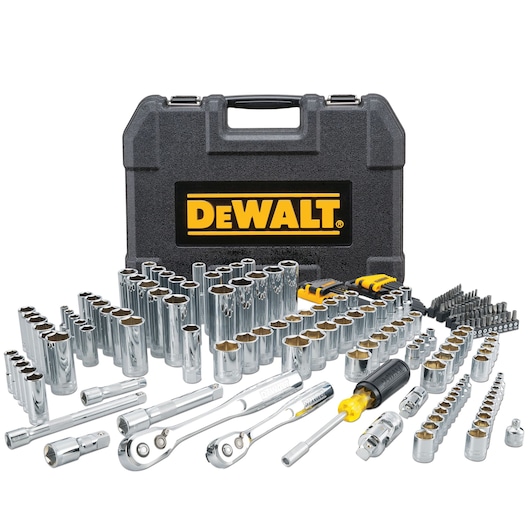 DEWALT 200 piece mechanic tools with case.