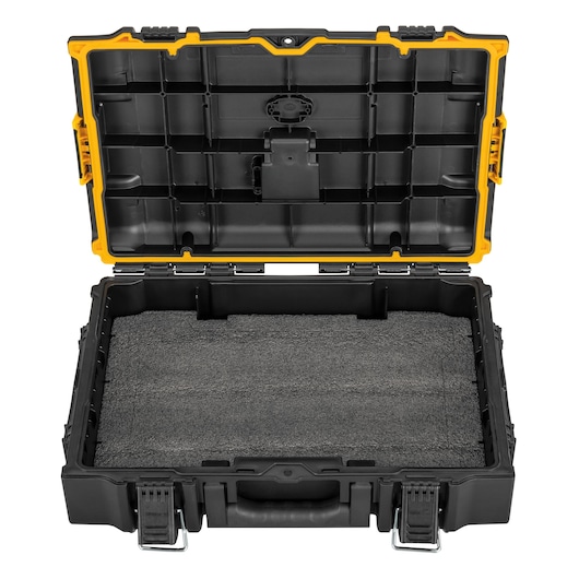 tough system 2.0 shallow foam insert fitted into a case with lid open.