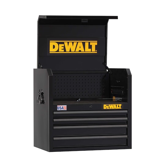 26 inch wide 4 Drawer tool chest with top mat.