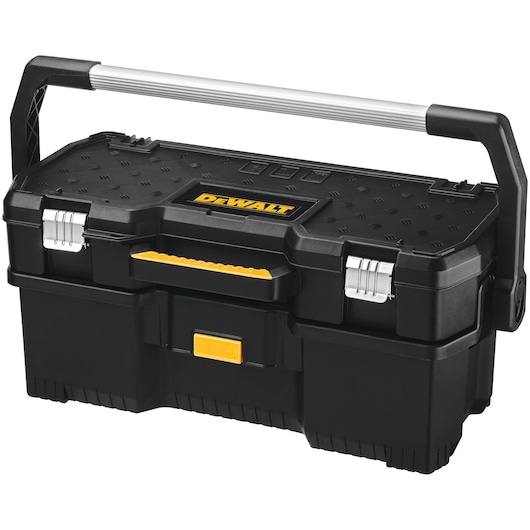 Profile of 24 inch Tote with power tool case.