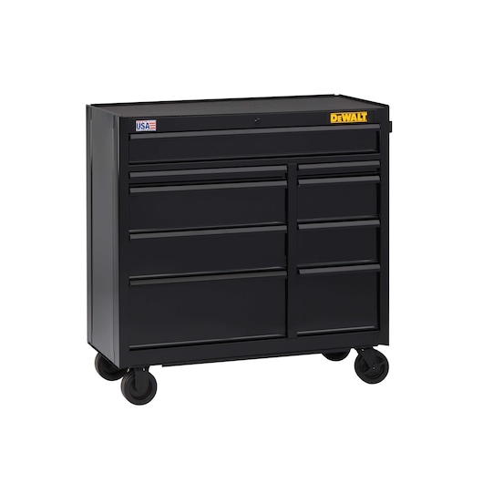 41 inch wide 9 Drawer rolling tool cabinet.
