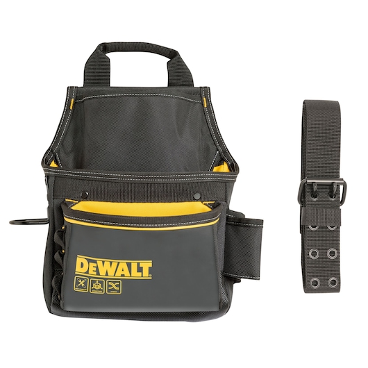 DEWALT PROFESSIONAL TOOL POUCH FRONT FACING with BELT