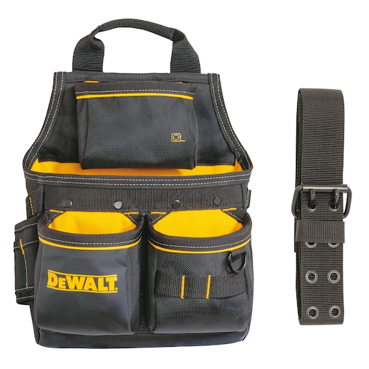 DEWALT PROFESSIONAL TOOL POUCH FRONT FACING with Belt