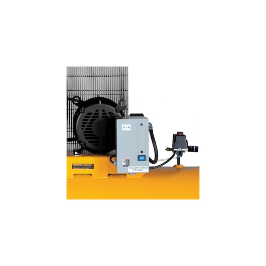 Star delta starter feature of 120 gallon 2 stage electric air compressor.\n