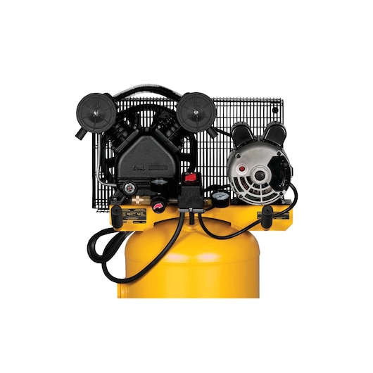 Air filter feature of 20 Gallon 155 P S I single stage portable electric air compressor.
