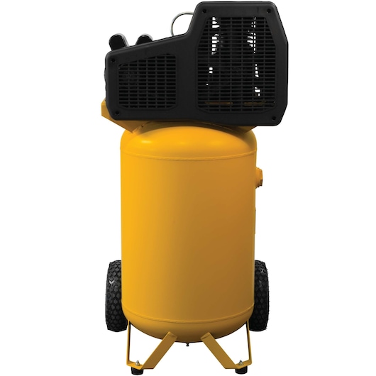 Backside of 30 gallons Portable Vertical Electric Air Compressor.