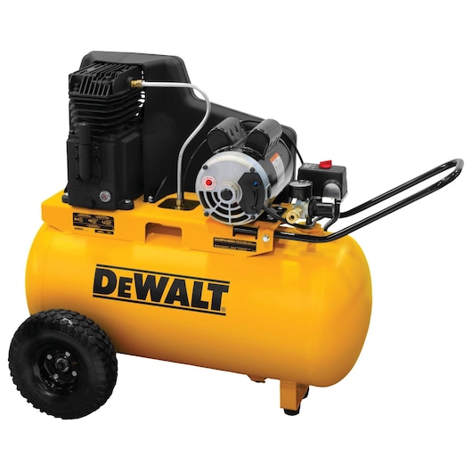 Profile of 20 gallons Portable Horizontal Electric Air Compressor.