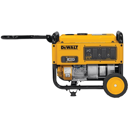 4000 WATT PORTABLE GAS GENERATOR with locking handle pulled up.