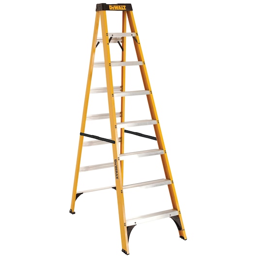 8 foot Fiberglass Step Ladder 250 pound Load Capacity.