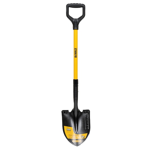 32 inch Fiberglass D-Handle Digging Shovel on white background